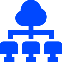 computadora en la nube en red